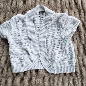 89Th & madison size Large crochet white cardigan